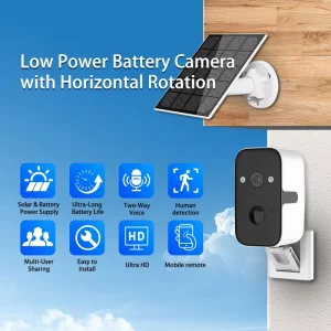 Wistino Outdoor 3MP Smart Home Security Camera Okam-pro Night Vision Full Color IP66 Waterproof 4G WiFi Solar Camera