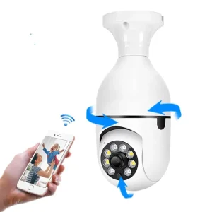 With HD Low Moq Ai Human Detection Bulb Camera E27 AI Human Detect Full Color Night Vision Wireless Cam Smart Home