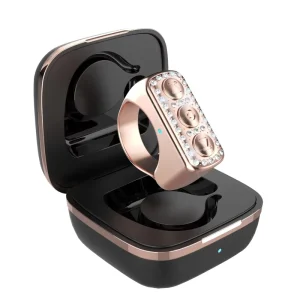 Women’s Phone Page Turner and Selfie Remote Control Ring, Pink Diamond Smart Fingertip Ring