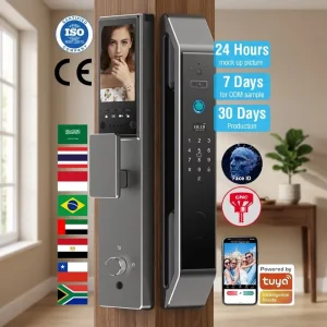 Wood Door Smart Lock Aluminum Door Smart Lock Zinc Alloy Security Lock Deadbolt Door Memory Card Smart Deadbolt