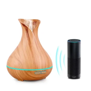 Wood Grain Smart Wifi Aroma Diffuser Humidifier with Remote Control