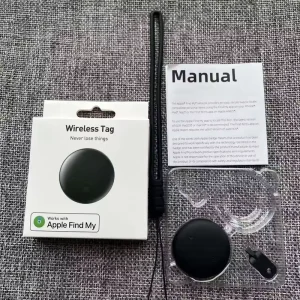Works with Apple Find My Smart Tracker IP67 Waterproof Wireless Tag Global Positioning Locator for Pet Dog Cat Key