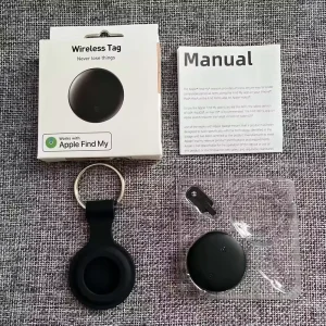 Works with Apple Find My Smart Tracker IP67 Waterproof Wireless Tag Global Tracking Mini Bluetooth Locator for Dog Cat