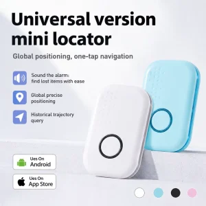 Works with IOS Android HarmonyOS Smart Tracker Global Positioning Mini Bluetooth Locator for Pet Dog Cat Key Finder
