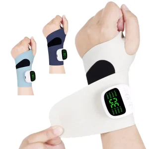 Wrist Brace Support Wireless Vibrating Massager Adjustable Hook Loop Closure Carpal Tunnel EMS Electric Smart Polyester Custom