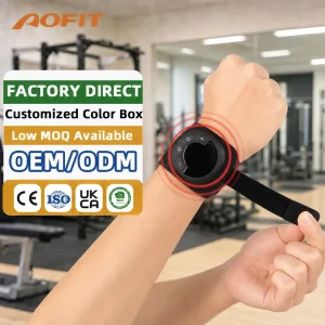Wrist Support Brace Portable Rechargeable Safety Hand Adjustable Smart Heating Electric Vibration EMS Wrist Massager Band
