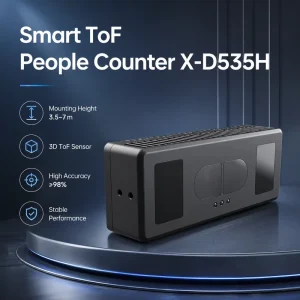 X-D535H 3.5-7m Safety Monitoring People Counter for High Ceiling Public Space Emergency Exit 3D ToF Flow Control Sensor