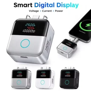 X02 Digital Display 140W Smart Auto Eject Charger Automatic Eject Mobile Phone Charging Accessories Automatic Power-off Charger