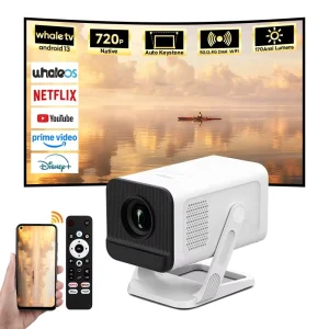X1AA Ultra Mini Wireless Home Theater Proyector LCD Smart Android 13 Whale TV Portable Game Projector