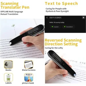 X2 AI Smart Pen with OCR, Multilingual Translation, Offline and Online Use, Portable Touch Screen Reader