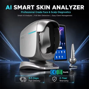 X3 PRO AI Skin Analyzer Redness and Inflammation Mapping Device for Sensitive Skin 36MP 8 spectrum for Salon CE