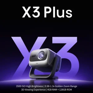 X3 Plus Native 4K Pure Triple Laser Projector 3500 Lumens 1.0-1.3x Optical Zoom Eye-Friendly Smart Home Theater Projector