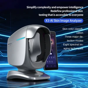 X3 Pro Portable Digital Skin Analysis Machine Face Scanner AI Detection Technology RGB UV Multi Spectrum Dual Use for Home