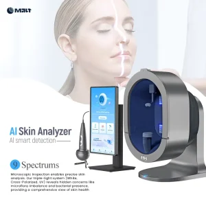 X5-AI 3D Digital Skin Analyzer AI Intelligent Face & Scalp Detector Machine Moisture Wrinkle Acne Analysis for Home Beauty Salon