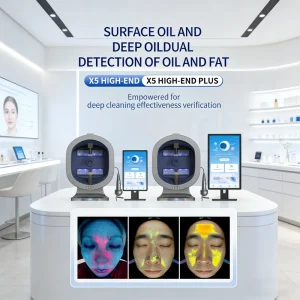 X5pro 3d Ai Facial Skin Analyzer Woods Lamp Portable Facial Skin Analyzer Magnifier Beauty Skin Health Care Salon Machine