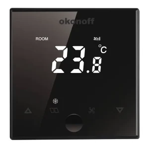X7S-T Touch Buttons central air conditioning fan coil Smart cold Room fcu Thermostat with RS485 modbus