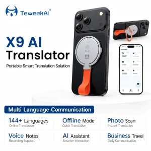 X9 Mini AI Translator Device 146 Languages Real-Time Voice Photo OCR Offline Online Cross-App for Global Communication