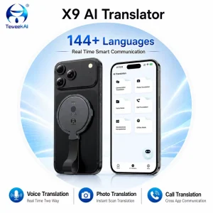X9 Mini AI Translator Device 146 Languages Real-Time Voice Photo OCR Offline/Online Portable Wi-Fi Travel Business