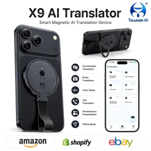 X9 Portable AI Language Translator Device 146 Languages Offline Photo Text Conversation Travel Supplier