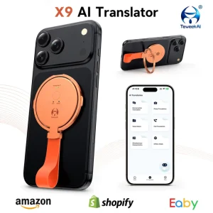 X9 Smart Voice Translator Card 146 Languages Audio Transcription Photo Translation for Business Meetings Education
