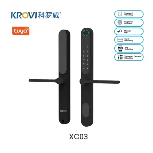 XC03 IP65 Waterproof Aluminum Door Fingerprint Password Graffiti Smart Lock for Project Use