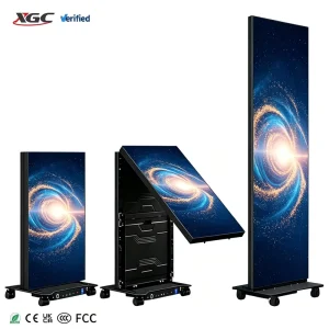 XGC Smart LED Poster Screen P2.5 P2 P1.86 P1.53 Standing Poster Advertising Digital Signage Full HD Indoor LED Banner Display