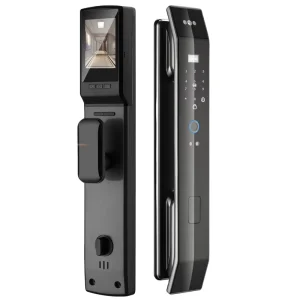 XSDTS Tuya App Smart Life Video Intercom Smart Door Lock With Face Recognition Fingerprint Password Key App Unlock