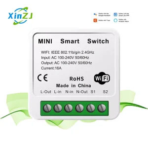 XZJ US EU New DIY Mini Remote Control 16A Smart Home System Moes Smart Switch