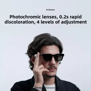 Xiao mi AI Glasses Wireless Smart Bone Conduction Shooting Language Call Photo Translation Long Battery Life Black Guangdong
