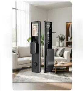 XiaoFeng App Controlled Smart Lock Video Talk 3D Face Recognition Aluminum Alloy Door Lock Memory Card Cloud Aluminum Doors