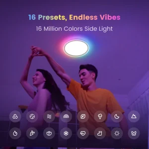 YEELIGHT Mars 400 Smart Ceiling Light Mijia App 16 Million Colors RGBICWW Side Light Major AIoT Platforms Compatible