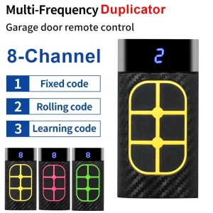 YET2153MKB Universal Duplicator Remotes Multi frequency 6 Button Garage Gate Door Opener RF Remote Control