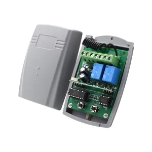 YET402PC 12V Relay 2 Channel Remote Switch 433mhz Wireless RF Remote Receiver Kit