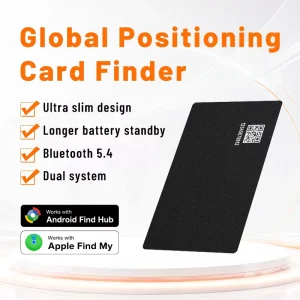 YG AT03 PV MFi Certified GPS Wallet Tracker Card Air Tag Smart Card Tracker for Apple Find My