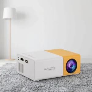 YG300 Mini LED Portable Android 11 1080P Built In Speakers 20 Lumens Kids Play Home Theater Smart Projector