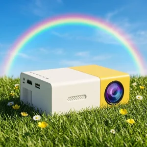 YG300 Mini LED Portable Android 11 240P 1080P Built-In Speakers 20 Lumens Dual Band Wi-Fi Kids Play Home Theater Smart