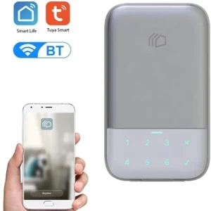 YH2988 Smart Key Storage Box Lock Waterproof Anti Theft Outdoor Metal Password Key Box Managed by BT Made of Aluminium Zinc