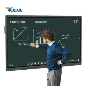 YODA Factory 4K 65 Inch Android 14 OPS Touch Screen Smart Board Interactive Display Whiteboard