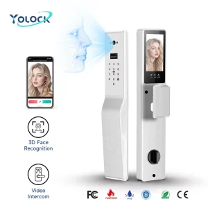 YOLOCK OEM ODM Ttlock Face Recognition Unlock Rohs Certified Smart Lock With Face Id Hotel Door Locks for Steel Door