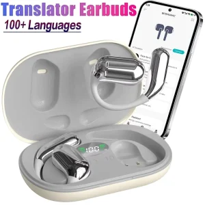 YYK Q16 OWS Air Conduction Sports Earbuds AI Translation Earbuds Real Time 100+ Languages & Accents Support AI Assistant