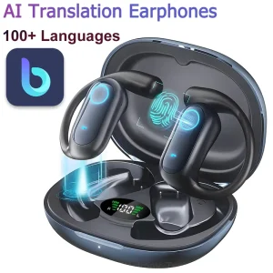 YYK Q17 AI Earphones Supports Real time Translation of Audio and Video Calls for Overseas Travel and Multinational Meetings