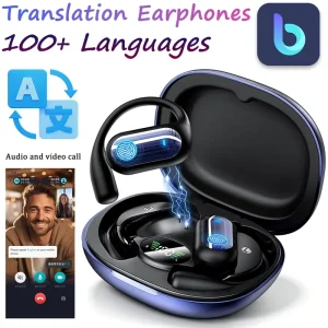 YYK Q17 New AI Earphones Sports Wireless Earphones Support Audio and Video Calls Real time Translation and AI Dialogue Etc