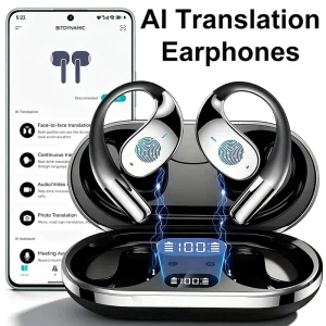 YYK Q39 Original Fast Shipping AI Smart Translation Earphones Earhook Sports Wireless Earbuds with ENC Noise Cancellation