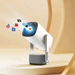 Yinzam K2 Portable Projector with Battery 180Min Playtime Native 1080P 4K Support Android 11 Smart Outdoor Proyector WiFi 6
