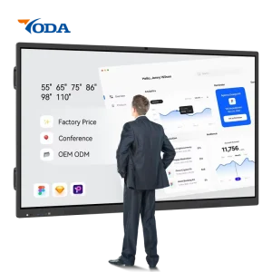Interactive Smart Board 86 Inch 4K 120Hz Touch Screen Digital Whiteboard for Meeting Rooms