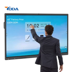 Yoda Factory 4K 65 75 86 98 110 Inch Android 14 OPS Touch Screen Smart Board Interactive Display Whiteboard