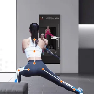 Yoga Pilates Aerobics Dance Magic Smart Touch 43 Inch Floor Stand Android Smart Fitness Mirror 1920×1080 Resolution Wi Fi