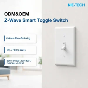 Z Wave Plus Smart Toggle Switch 15A 120 277V In Wall Light Switch for Home Automation Alexa Google Home SmartThings