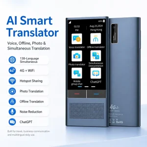 Z6 4G Version 3.1inches Touch Screen Smart Translator Machine with Ai Smart Assistant Supports Translation 138 Languages