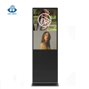 ZDHQ 55 Inch LCD TV Touch Screens Digital Signage and Displays Floor Standing Vertical Interactive Digital Totem
